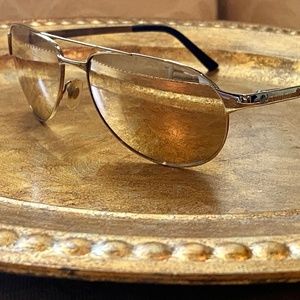 Cartier Santos Dumont Aviator Reflective Sunglasses w/Rivets